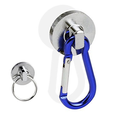 SUPER-Strong Neodymium Magnet Holds 35 Lbs! Carabiner Snap Hook SUPER-Strong Neodymium Magnet Holds 35 Lbs! Carabiner Snap Hook