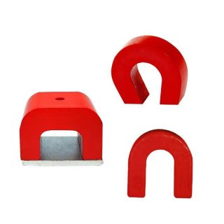 AlNiCo Teaching Cast Magnet Red Blue U Shape Educational Magnets