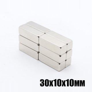 Bar Magnet Strong Neodymium Magnet 30x10x10mm