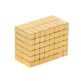 Rectangular Magnets Strong N35 Gold Plated NdFeB Strip Magnets