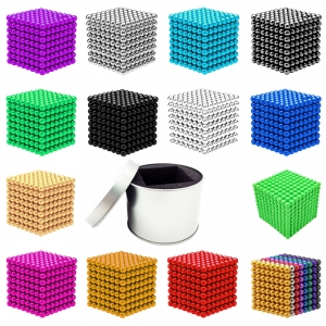 216PCS/1000PCS Color Neodymium Magnet Rainbow Magnetic Balls