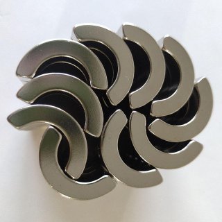 Permanent Neodymium Ndfeb Arc Segment Multipole Motor Magnet