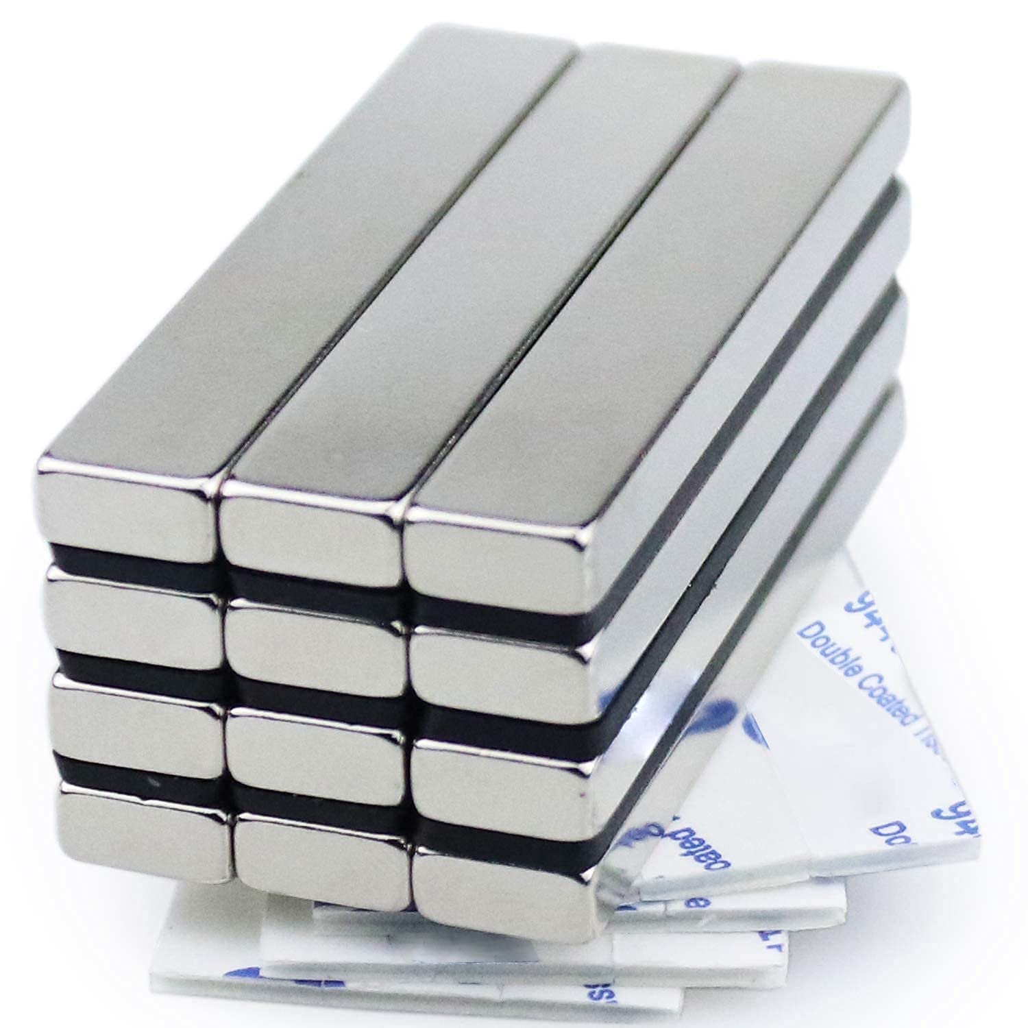 Custom Neodymium Bar Magnet Double-Sided Adhesive Rare Earth Mag