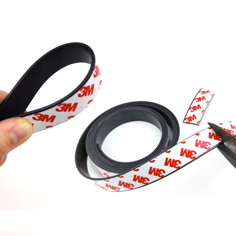Magnetic Tape Roll Strips with Adhesive Backing 3M
