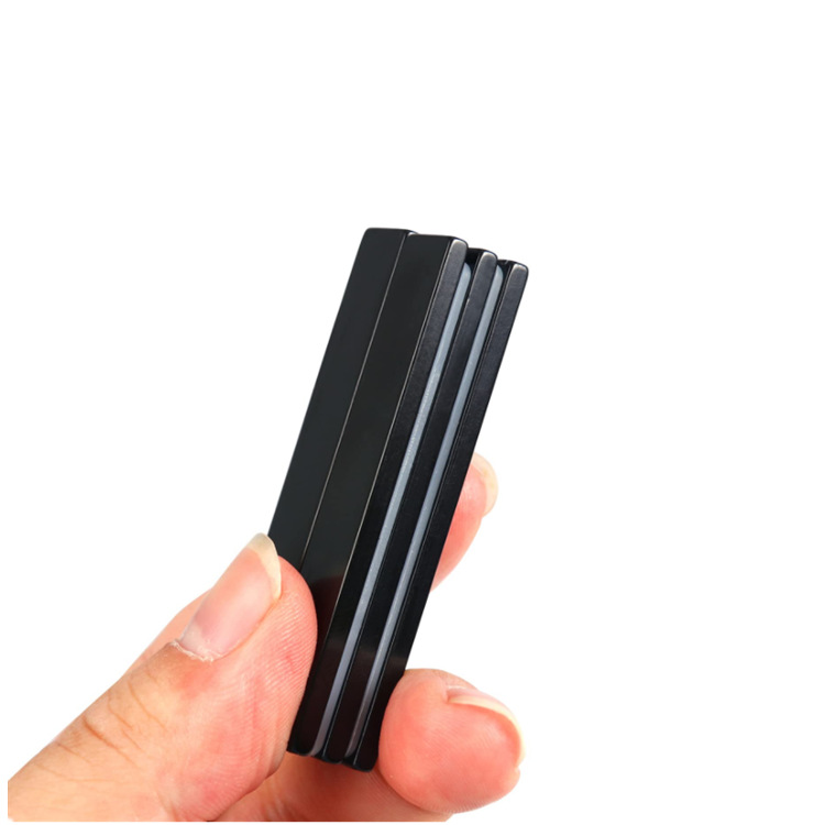 Black Epoxy NdFeB Magnet Rectangular neodymium Magnet 60x10x3mm