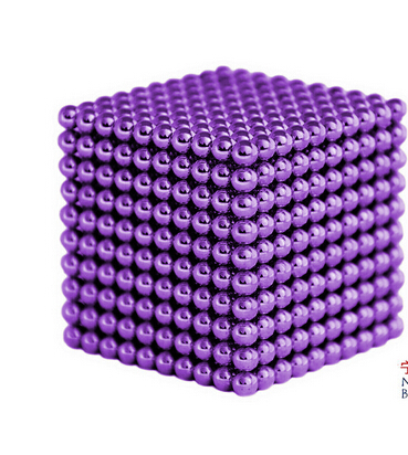 Magnetic Sphere Buckyballs Neocube 216pcs Ball 5mm Puzzle Purple